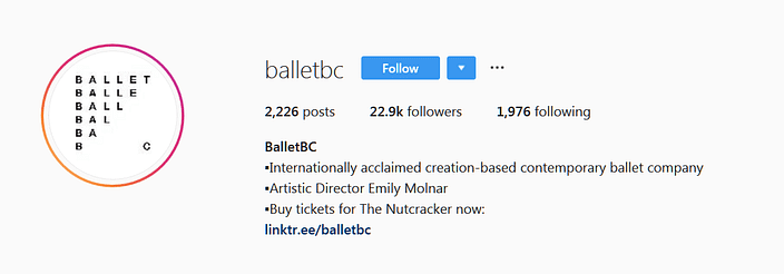 Social media marketing tips you should know about: ballet bc instagram