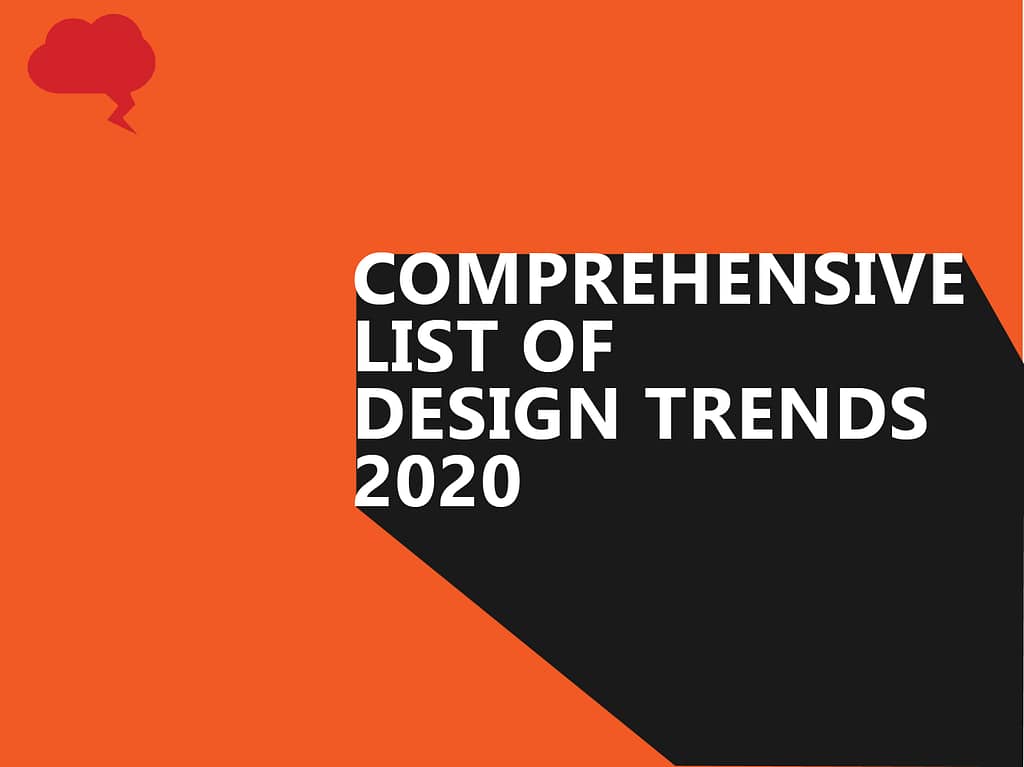 comprehensive list of design trends 2020